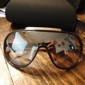 armani exchange ax shield/goggle sunglasses-unisex-mirrored..